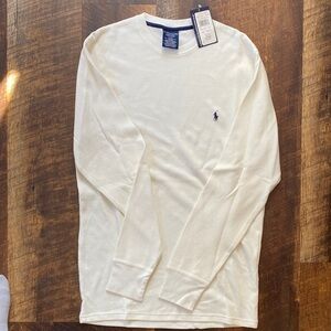 Ralph Lauren Cream Long Sleeve Tee